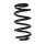Suspension spring set rear coil spring 245mm SPIDAN for BMW X1 F48