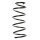 Suspension spring set front coil spring 342mm SPIDAN for VW POLO 6N2