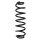 Fahrwerksfeder-Set hinten Schraubenfeder 363mm SPIDAN für SKODA OCTAVIA III