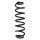 Suspension spring set rear coil spring 363mm SPIDAN for SKODA OCTAVIA III