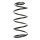 Suspension spring set front coil spring 365mm SPIDAN for FORD FOCUS II