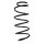Suspension spring set front coil spring 349mm SPIDAN for FORD FUSION JU