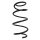 Suspension spring set front coil spring 384mm SPIDAN for TOYOTA RAV 4
