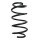 Suspension spring set front coil spring 329mm SPIDAN for FORD KUGA II