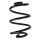 Suspension spring set rear coil Ø132mm SPIDAN for e.g. RENAULT TWINGO