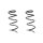 Fahrwerksfeder-Set vorne Schraubenfeder 304mm SPIDAN für FIAT 500e (332_)