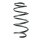 Suspension spring set front coil spring 331mm SPIDAN for OPEL VECTRA C