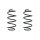 Fahrwerksfeder-Set hinten Schraubenfeder 257mm SPIDAN für MERCEDES B-KLASSE