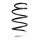 Suspension spring set front coil spring 350mm SPIDAN for RENAULT SCENIC