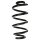 Suspension spring set rear coil spring 280mm SPIDAN for NISSAN X TRAIL III