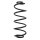 Suspension spring set rear coil spring 334mm SPIDAN for PEUGEOT 207/207+ WA