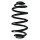 Suspension spring set rear coil spring 318mm SPIDAN for CHEVROLET ORLANDO J309