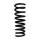 Suspension spring set rear coil spring 327mm SPIDAN for JAGUAR S TYPE II