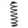 Suspension spring set rear coil spring 340mm SPIDAN for AUDI Q2 GAB