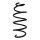 Suspension spring set front coil spring 351mm SPIDAN for OPEL ASTRA J