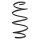 Suspension spring set front coil spring 315mm SPIDAN for VW GOLF VII