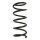 Suspension spring set rear coil spring 321mm SPIDAN for VOLVO S60 II