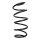 Suspension spring set front coil spring 331mm SPIDAN for OPEL CORSA D