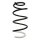 Suspension spring set front coil spring 332mm SPIDAN for PEUGEOT RCZ 1.6