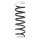 Suspension spring set rear coil spring 316mm SPIDAN for MERCEDES A CLASS W168