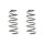Fahrwerksfeder-Set vorne Schraubenfeder 338mm SPIDAN für SEAT LEON (1M1)