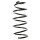 Suspension spring set front coil spring 338mm SPIDAN for SEAT LEON 1M1