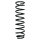 Suspension spring set rear coil spring 362mm SPIDAN for HONDA CIVIC VI