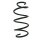 Fahrwerksfeder-Set vorne Schraubenfeder 310mm SPIDAN für SEAT IBIZA IV