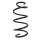 Suspension spring set front coil spring 310mm SPIDAN for SEAT IBIZA IV