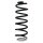 Suspension spring set rear coil spring 329mm SPIDAN for PEUGEOT 308 I