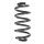 Fahrwerksfeder-Set hinten Schraubenfeder 293mm SPIDAN für AUDI A6 C6