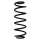 Fahrwerksfeder-Set hinten Schraubenfeder 307mm SPIDAN für FORD FIESTA VII