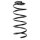 Suspension spring set front coil spring 343mm SPIDAN for CHEVROLET AVEO
