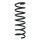 Suspension spring set rear coil spring 337mm SPIDAN for VOLVO S40 II