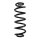Suspension spring set rear coil spring 322mm SPIDAN for AUDI A4 B9