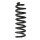 Fahrwerksfeder-Set hinten Schraubenfeder 329mm SPIDAN für MERCEDES C-KLASSE W205