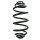 Fahrwerksfeder-Set hinten Schraubenfeder 366mm SPIDAN für RENAULT KANGOO Rapid