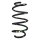 Suspension spring set front coil spring 298mm SPIDAN for VW SCIROCCO III