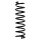 Suspension spring set front coil spring 338mm SPIDAN for OPEL AGILA A
