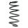 Suspension spring set front coil spring 333mm SPIDAN for OPEL ASTRA H