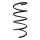 Suspension spring set front coil spring 392mm SPIDAN for MERCEDES C KLASSE