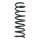 Suspension spring set rear coil spring 341mm SPIDAN for FORD FOCUS II