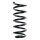 Suspension spring set rear coil spring 307mm SPIDAN for AUDI A6 C5