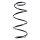 Suspension spring set front coil spring 314mm SPIDAN for SMART FORTWO Coupe