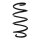 Suspension spring set front coil spring 317mm SPIDAN for AUDI Q2 GAB