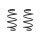 Fahrwerksfeder-Set vorne Schraubenfeder 285mm SPIDAN für SEAT IBIZA IV