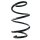 Suspension spring set front coil spring 296mm SPIDAN for MERCEDES