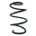 Suspension spring set front coil spring 290mm SPIDAN for MERCEDES A CLASS W176