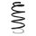 Suspension spring set front coil spring 328mm SPIDAN for RENAULT KANGOO Rapid