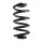 Suspension spring set rear coil spring 249mm SPIDAN for AUDI A4 B6